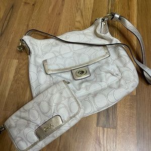 Coach crossbody and wristlet